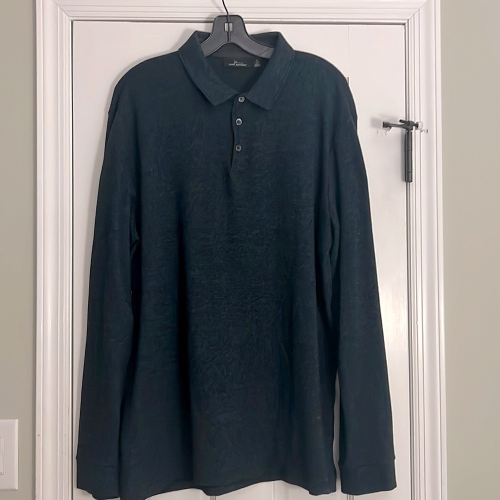 Marc Anthony Long Sleeved Polo Shirt